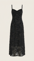 Vestido largo de encaje Leonor