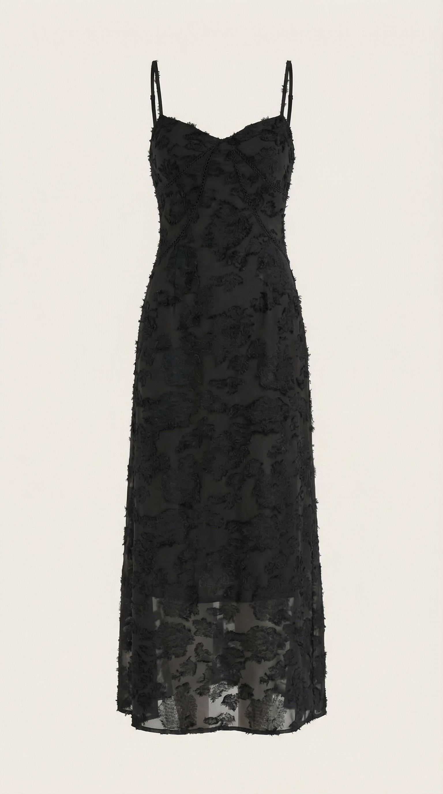 Vestido largo de encaje Leonor