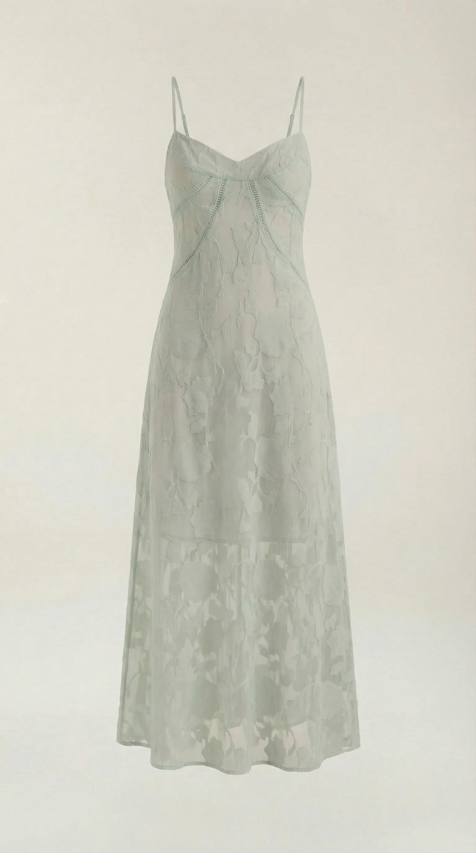 Vestido largo de encaje Leonor
