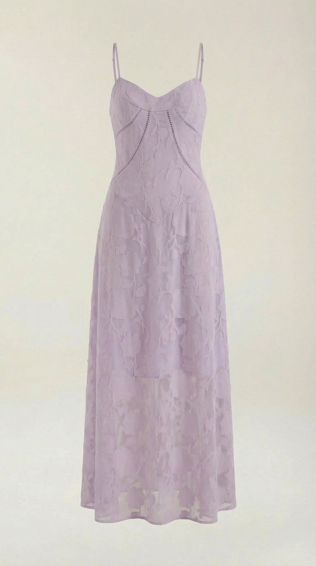 Vestido largo de encaje Leonor