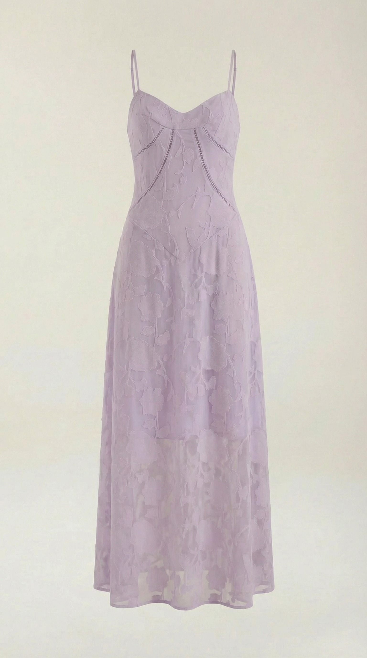 Vestido largo de encaje Leonor