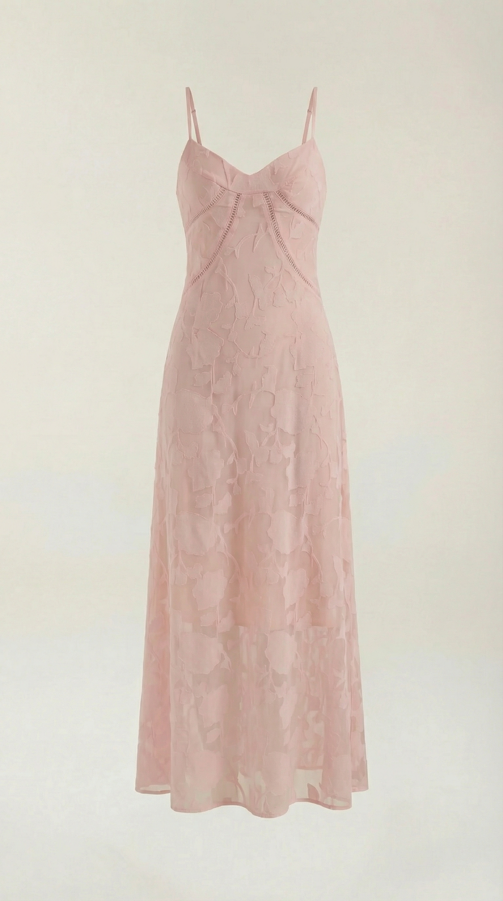 Vestido largo de encaje Leonor