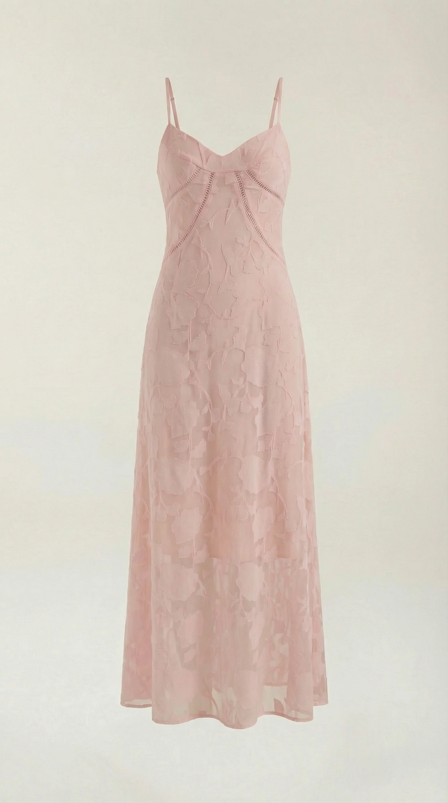 Vestido largo de encaje Leonor
