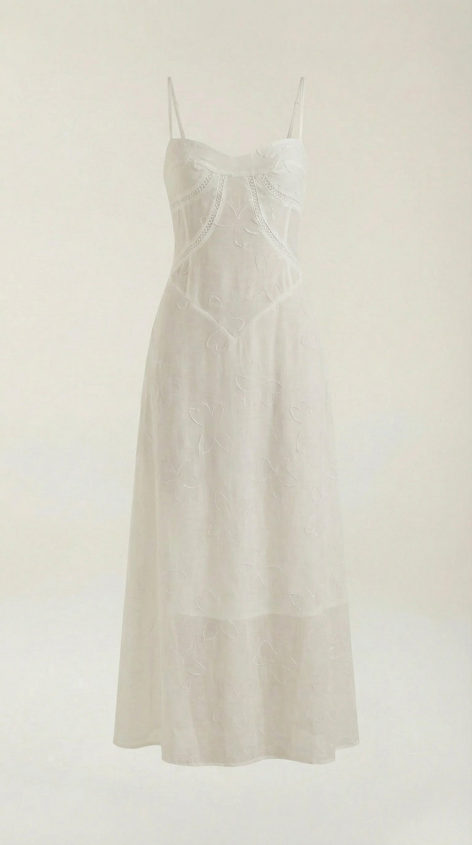 Vestido largo de encaje Leonor