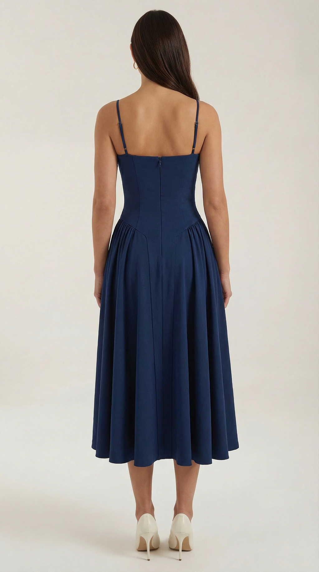 Vestido midi tipo corsé Candela