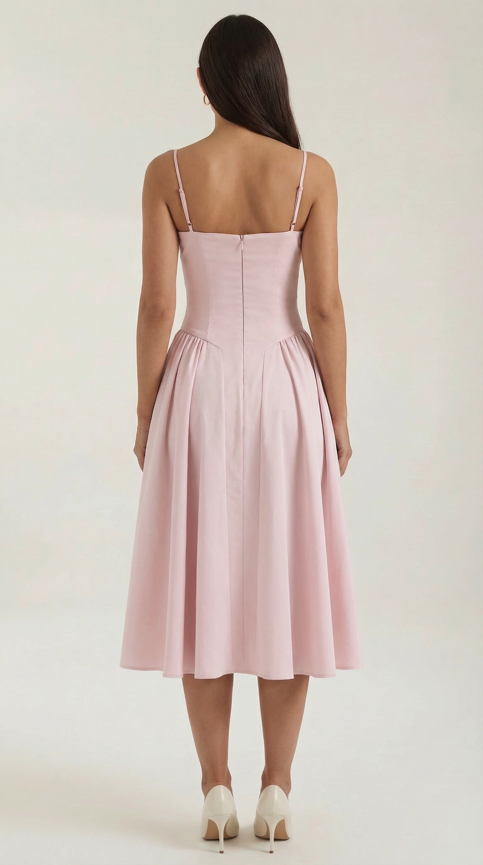 Vestido midi tipo corsé Candela