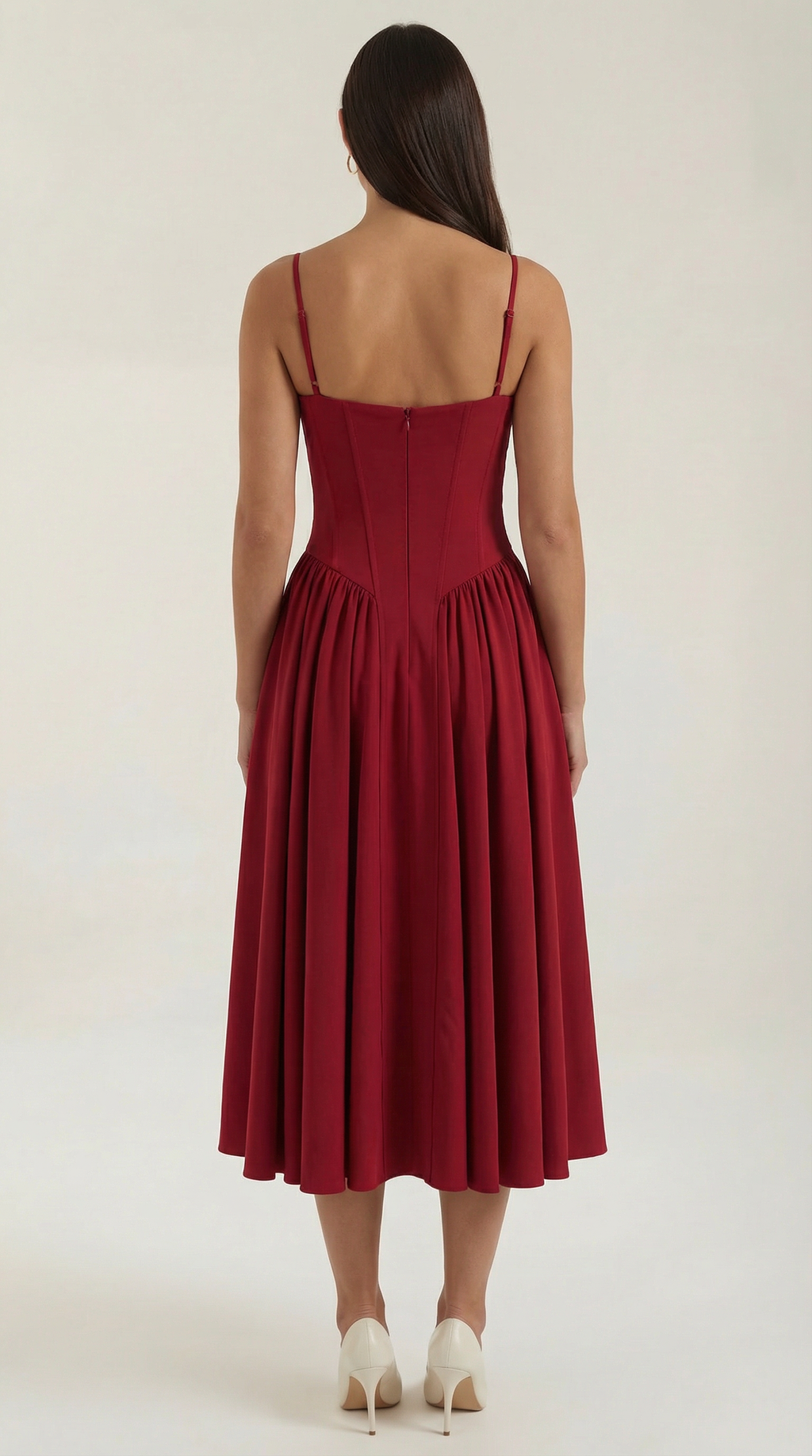Vestido midi tipo corsé Candela