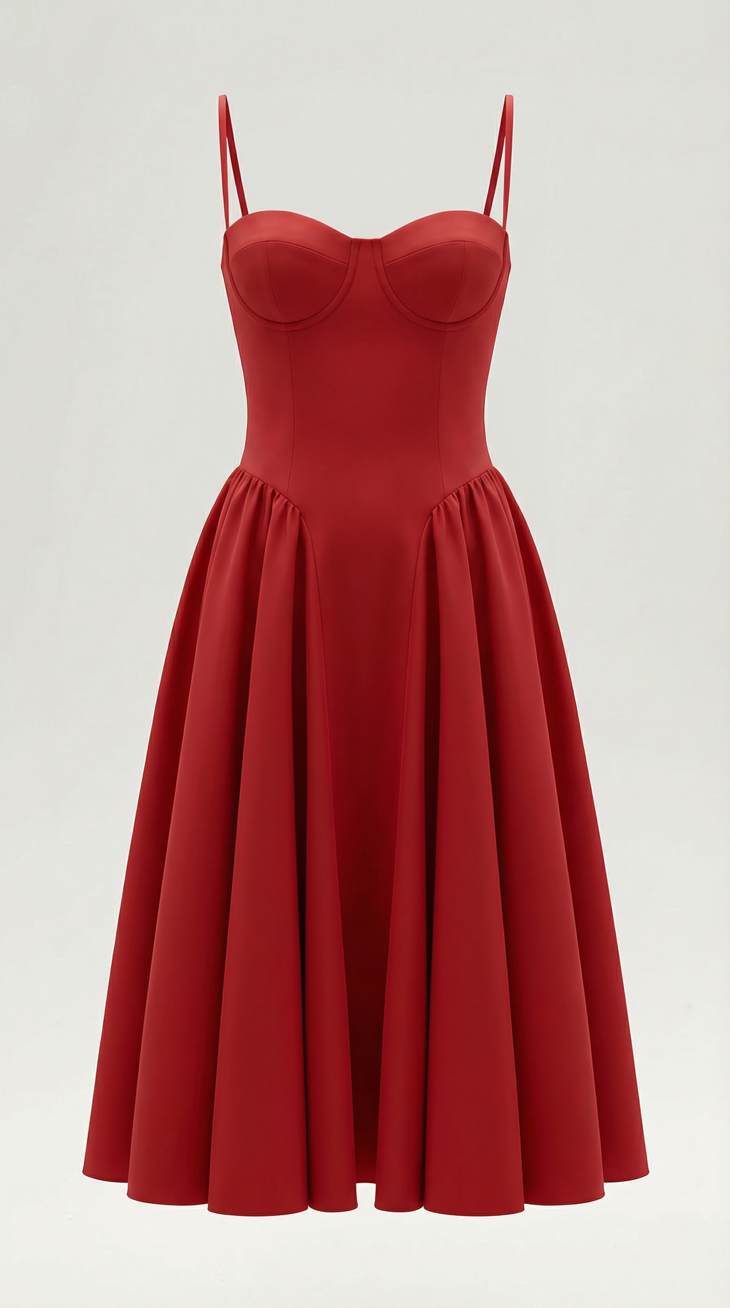 Vestido midi tipo corsé Candela