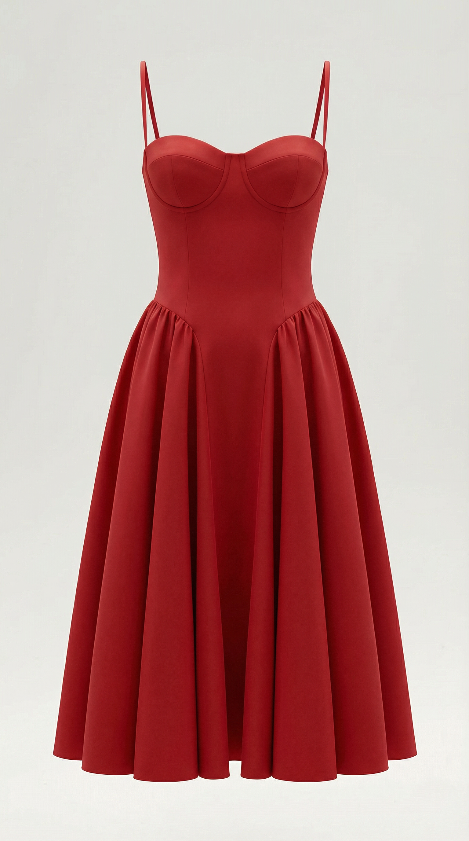 Vestido midi tipo corsé Candela
