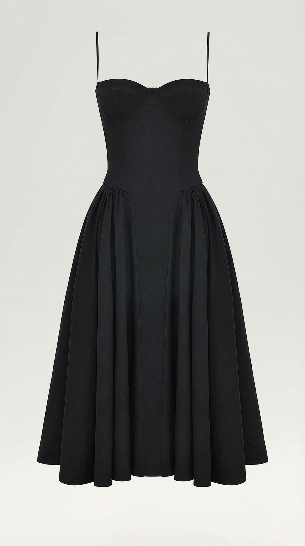Vestido midi tipo corsé Candela