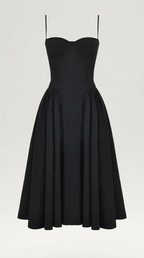Vestido midi tipo corsé Candela