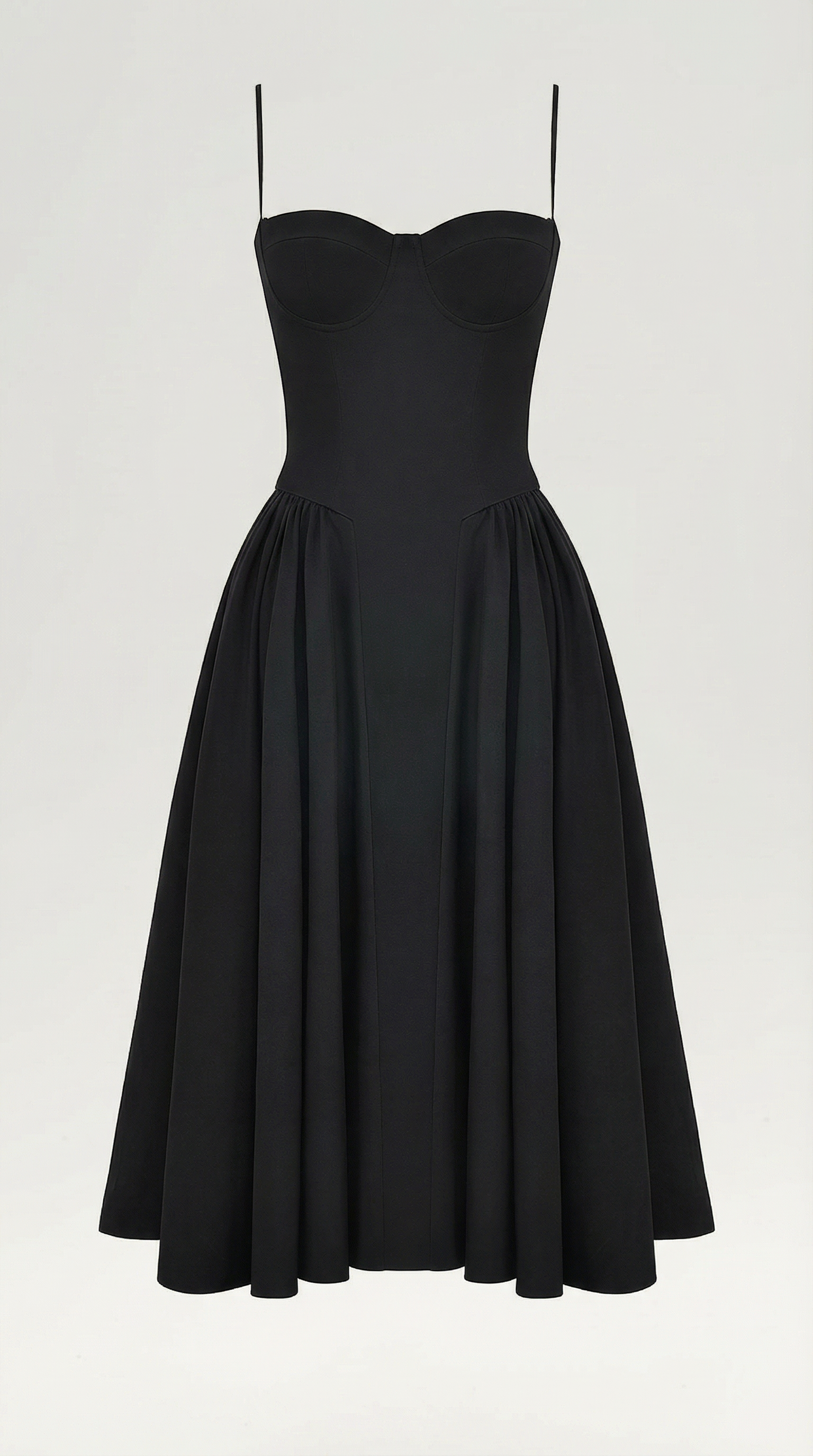 Vestido midi tipo corsé Candela