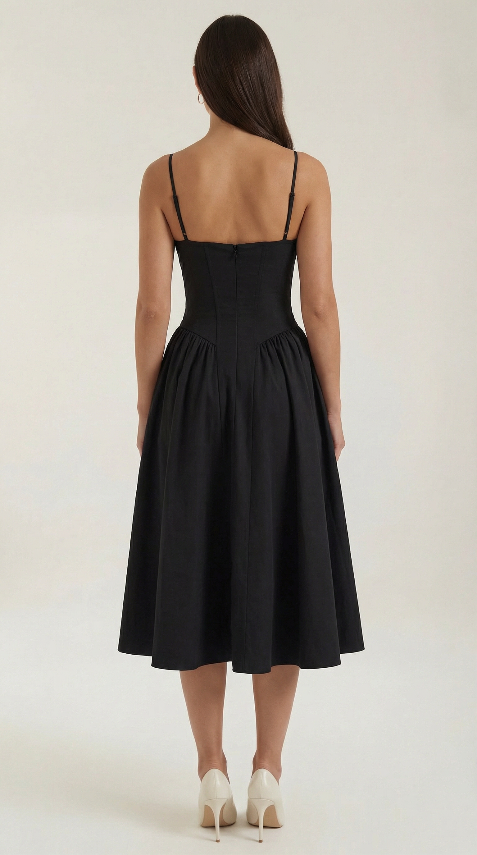 Vestido midi tipo corsé Candela