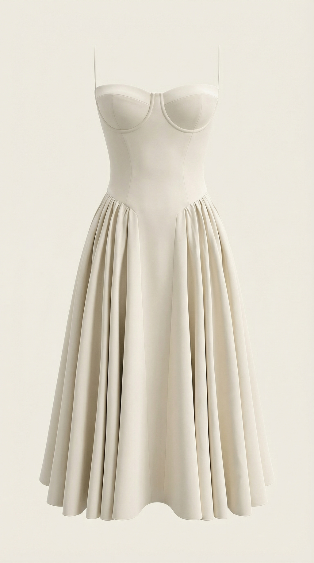 Vestido midi tipo corsé Candela