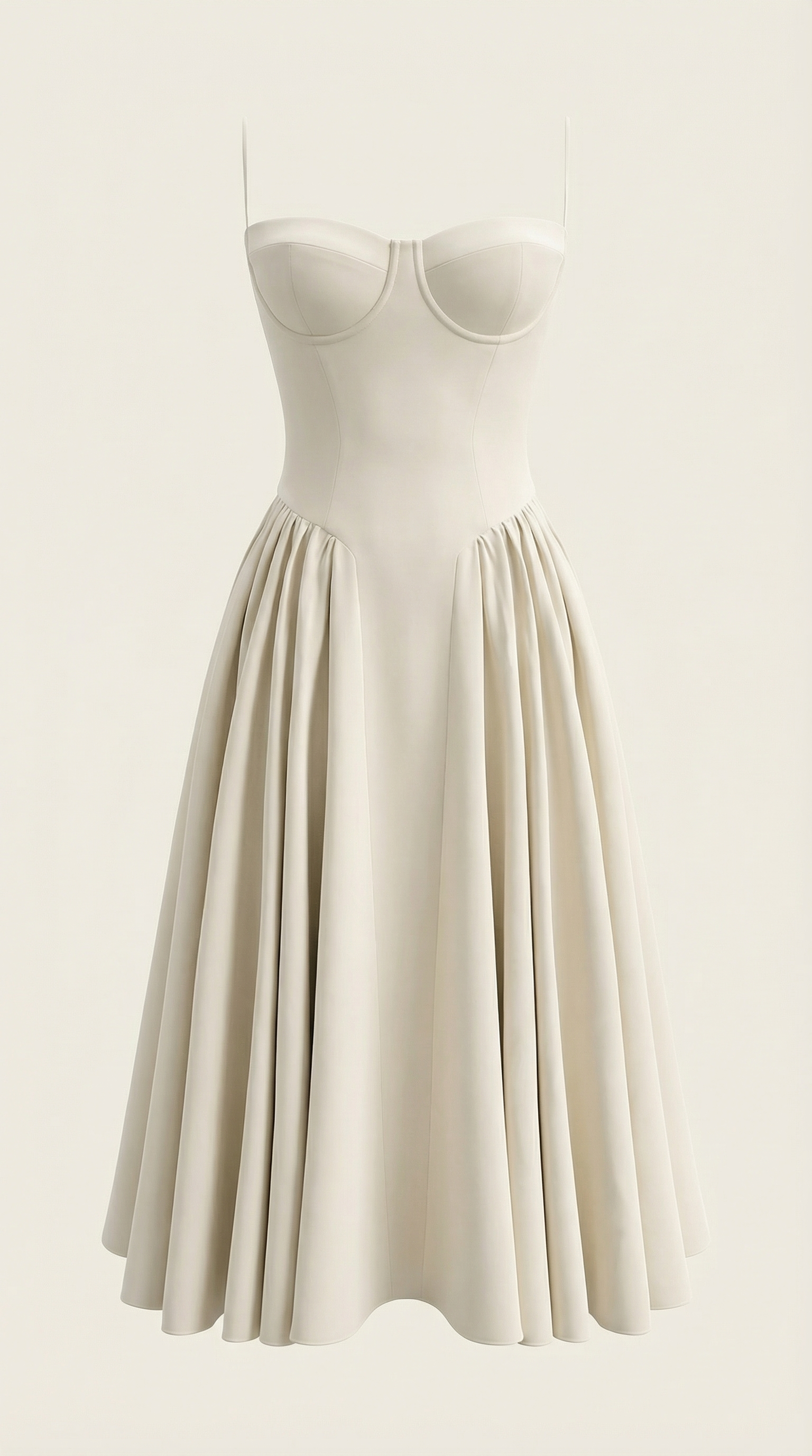 Vestido midi tipo corsé Candela