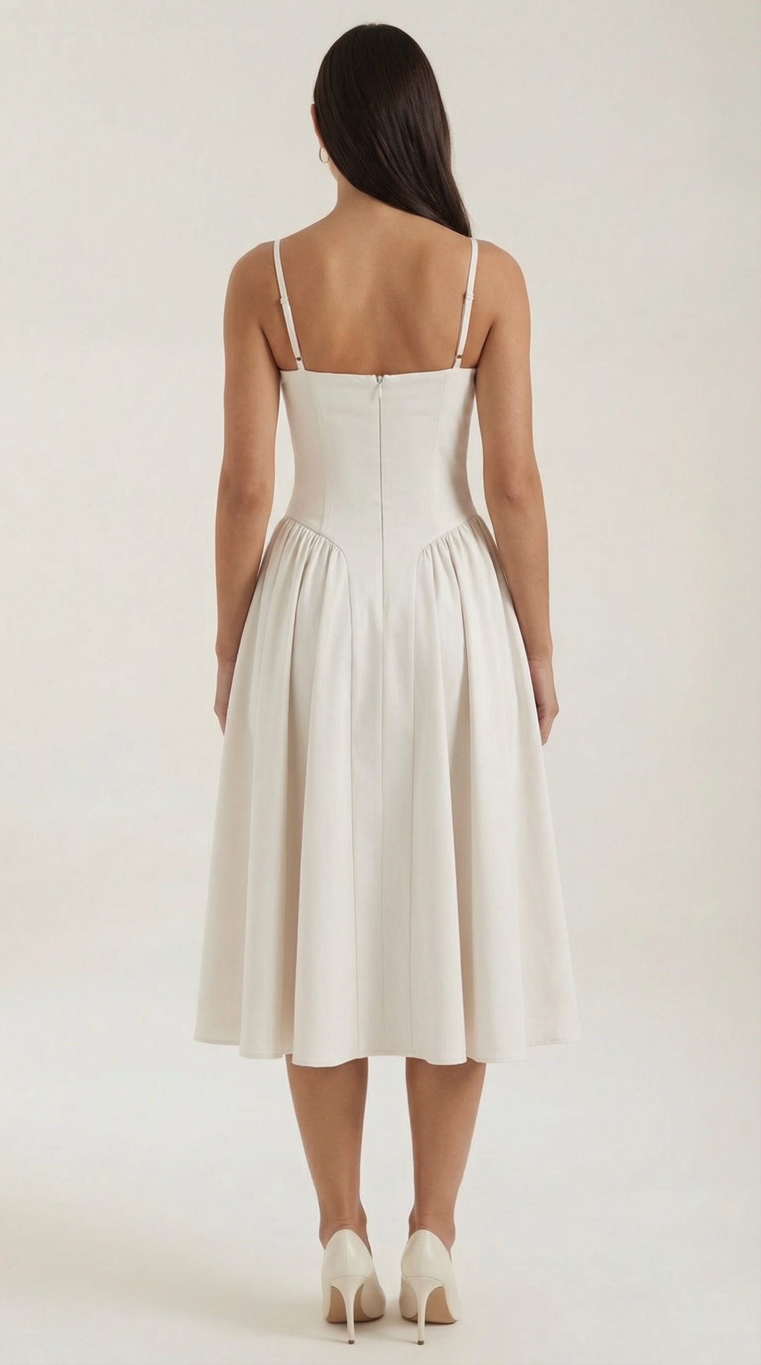Vestido midi tipo corsé Candela