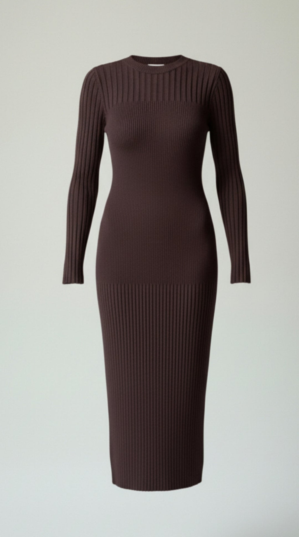 Vestido midi ajustado con relieve Francesca