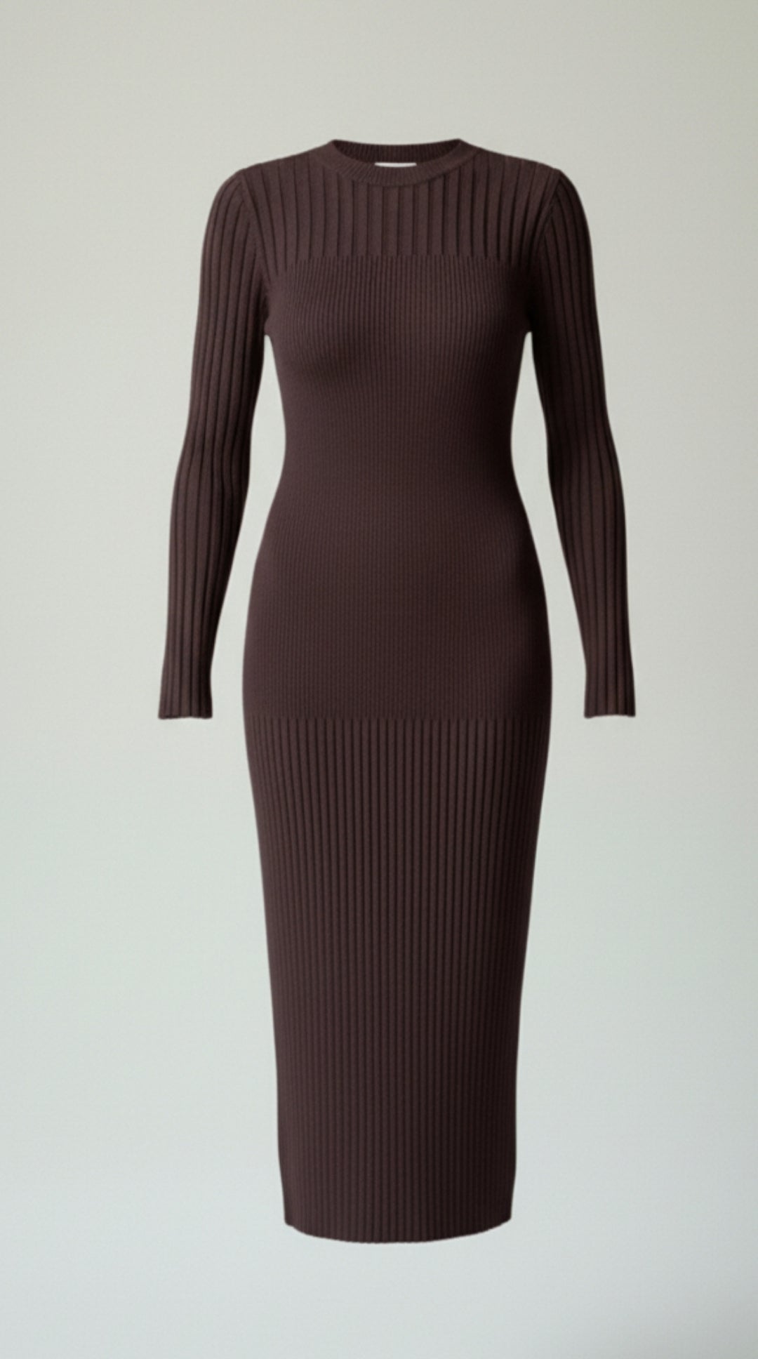 Vestido midi ajustado con relieve Francesca