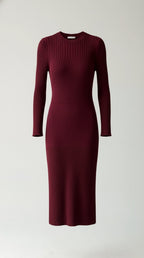 Vestido midi ajustado con relieve Francesca