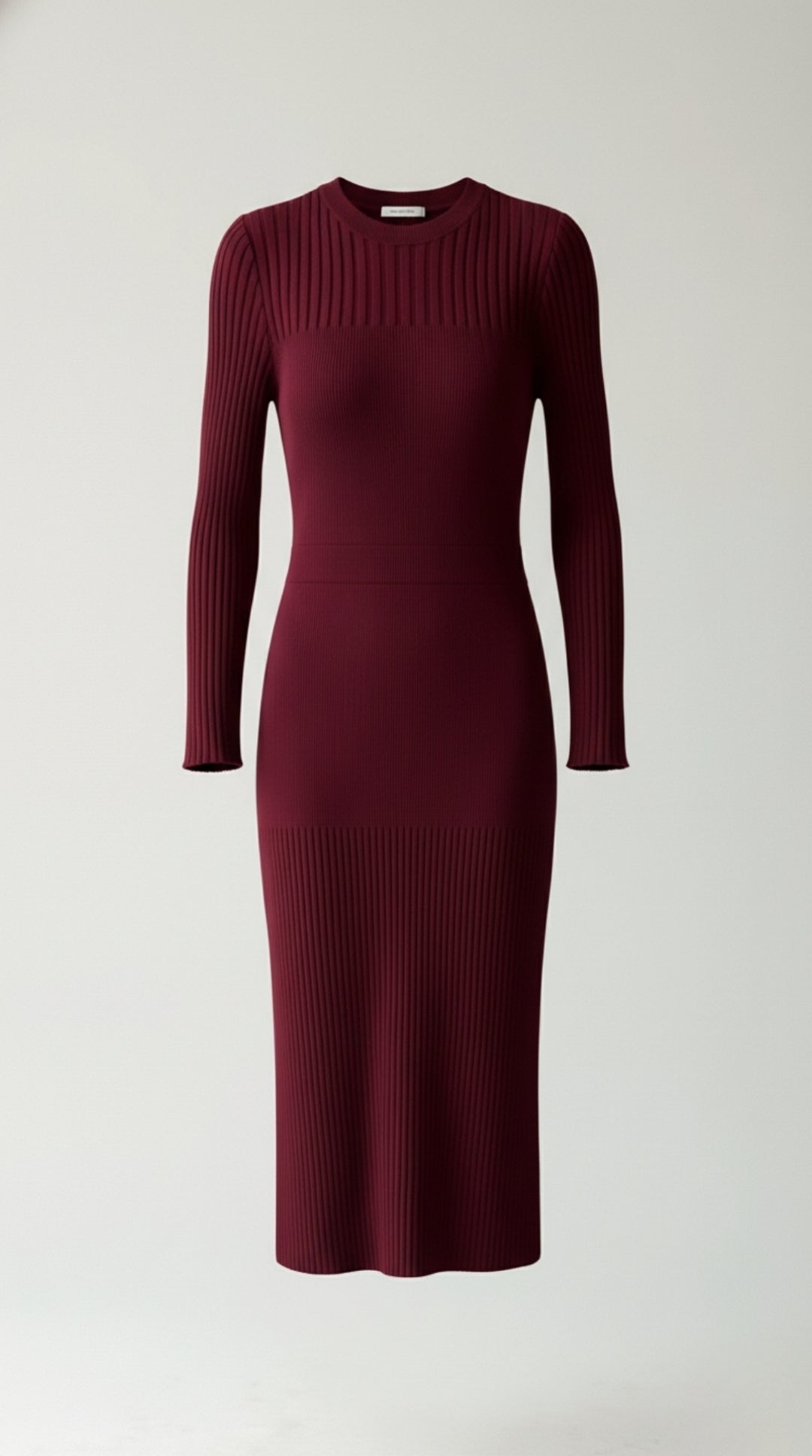 Vestido midi ajustado con relieve Francesca