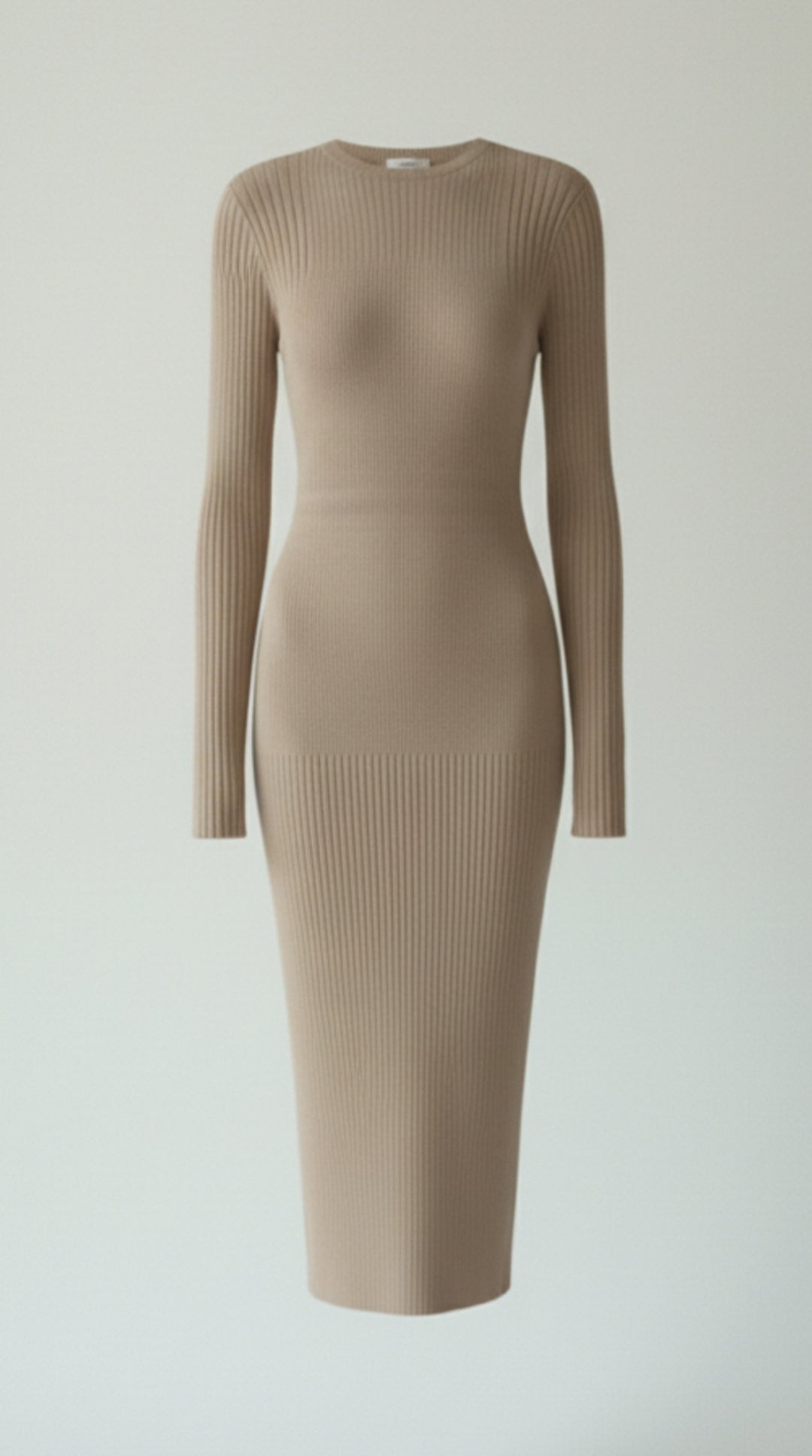 Vestido midi ajustado con relieve Francesca