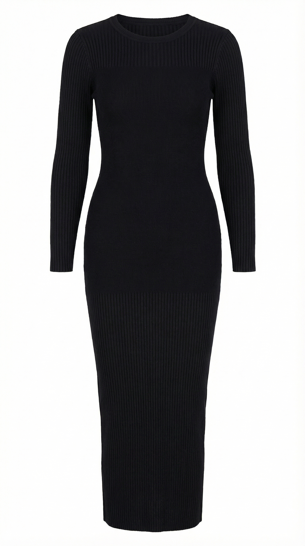 Vestido midi ajustado con relieve Francesca