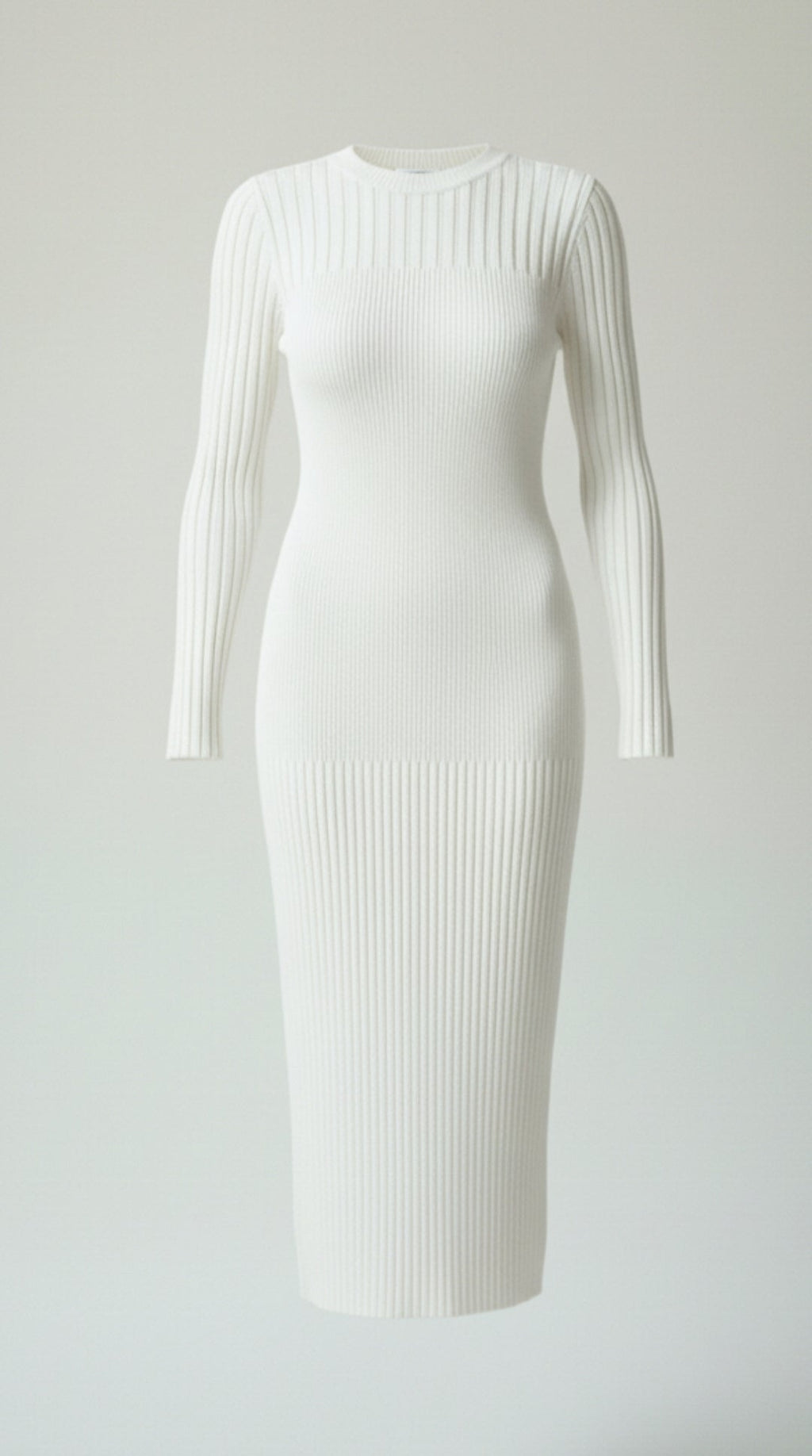 Vestido midi ajustado con relieve Francesca