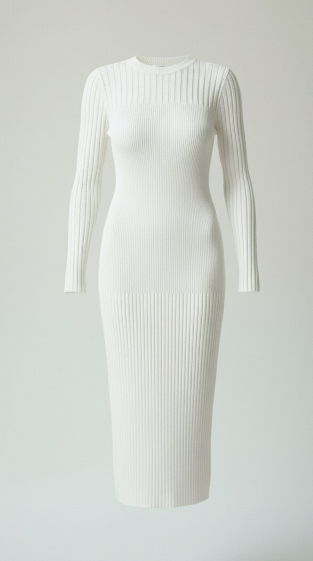 Vestido midi ajustado con relieve Francesca